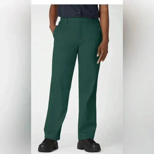 Dickies Perfectly Slimming High Rise Pants. Hunter Green Size 14.